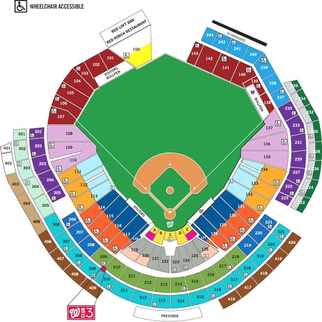 واشنگٹن کے شہریوں ballpark نقشہ