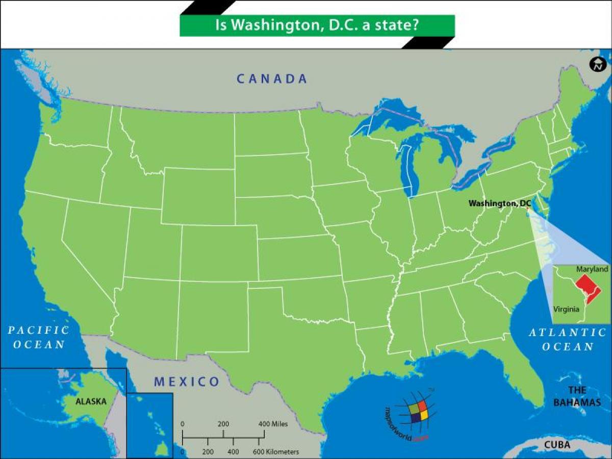 نقشہ کے ڈی سی ریاست