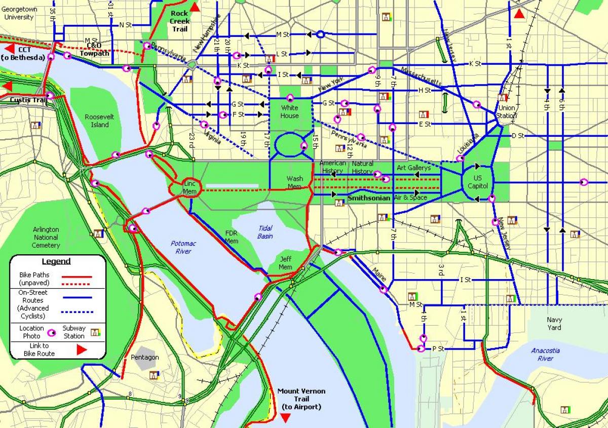 نقشہ کے ڈی سی موٹر سائیکل راستے