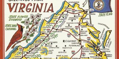 واشنگٹن ڈی سی ورجینیا کا نقشہ