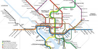 واشنگٹن عوامی نقل و حمل کا نقشہ