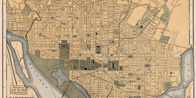 پرانے نقشہ واشنگٹن ڈی سی