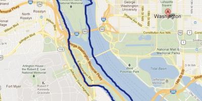 نقشہ کے پوٹماک دریا واشنگٹن ڈی سی